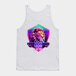 Vaporwave Lion Tank Top